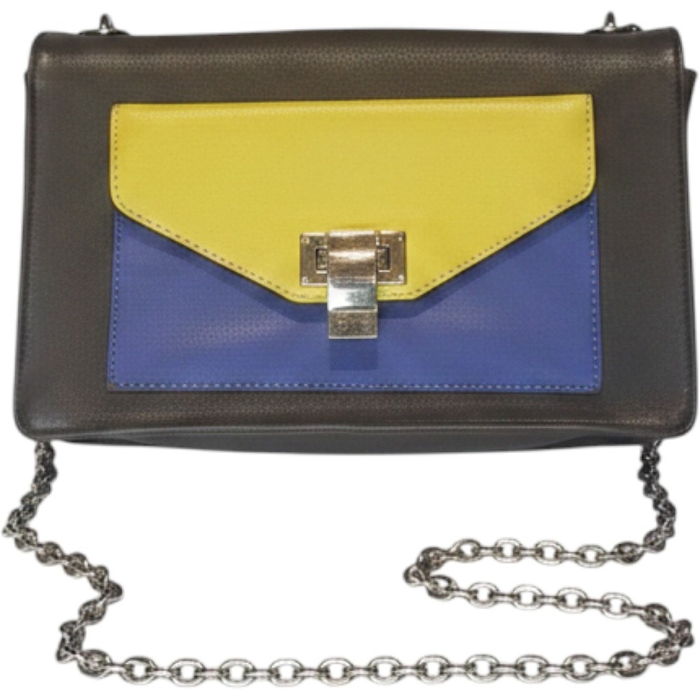 Steve Madden Crossbody Bag Small Rectangular Multicolor Chain Strap Pocket Purse
